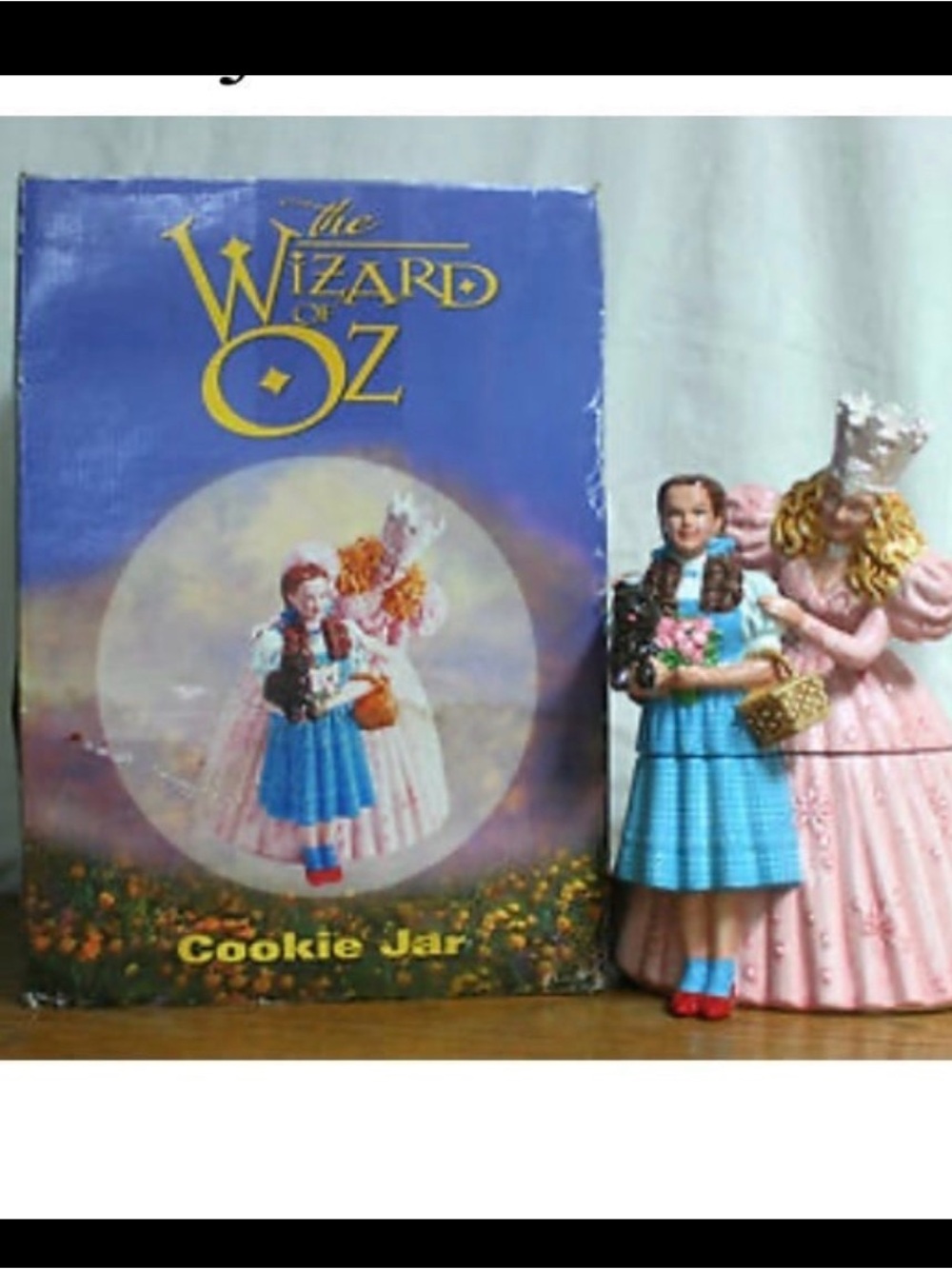 The Wizard of Oz Dorothy & Glinda Cookie Jar - Blue, Pink